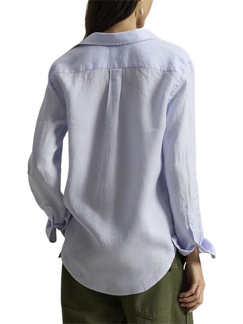 camicia donna lino over azzurro Ralph Lauren | 211970730503